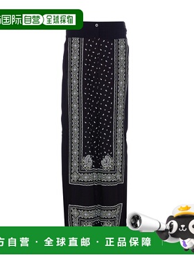 香港直邮PINKO 女士休闲裤 104663A2CKZ1T SS2025 黑色 图案休闲