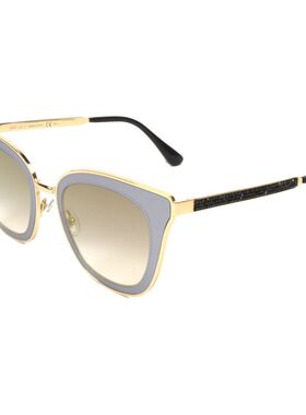 自营Jimmy Choo Metal Women's Sunglasses - gold 美国奥莱直发