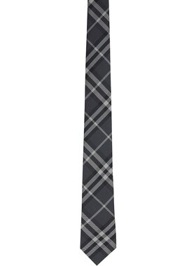 潮奢 Burberry 巴宝莉 男士 灰色 Manston 领带 8017265