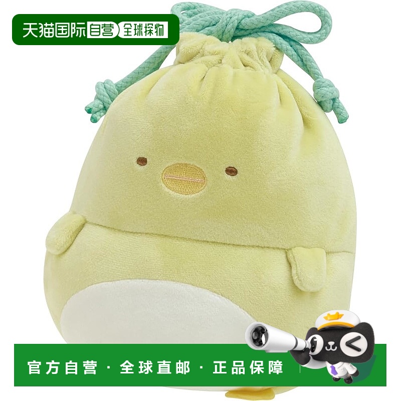 【日本直邮】San-X Sumikko Gurashi Pompoko Kyomugurumi 抽绳包
