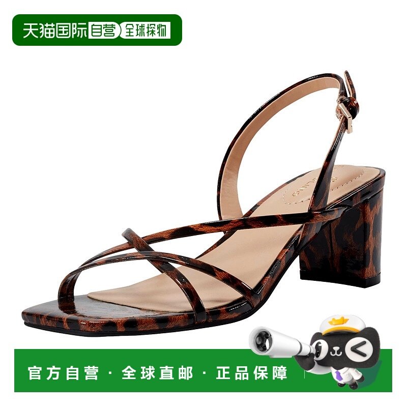 自营Bandolino Keltie Black Patent Leopard Print  BNKELTIE3 W