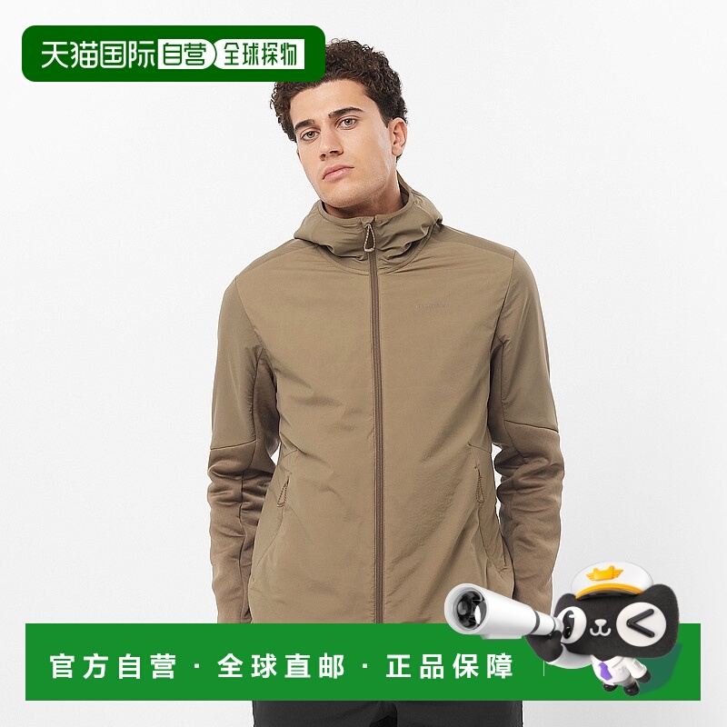 日本直邮SALOMON OUTLINE HYBRID WARM 男士带帽中层夹克 [outlin