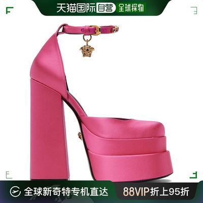 香港直邮潮奢 Versace 范思哲 女士粉色 Medusa Aevitas Platform