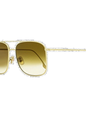 自营Victoria Beckham 女士方形太阳镜 VB202S 702 金色 59 毫米