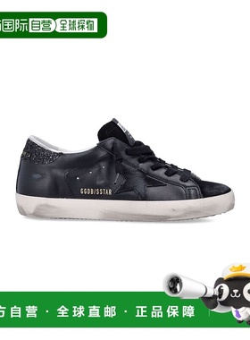 1h可退 香港直邮潮奢 GOLDEN GOOSE 女士 黑色 Super-Star Classi