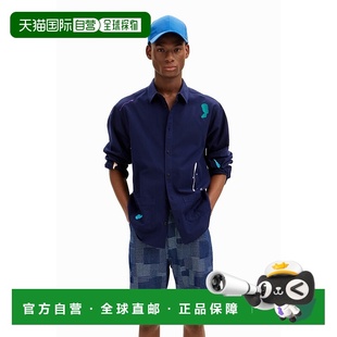DE819EM23887 日本直邮Desigual 补丁亚麻衬衫