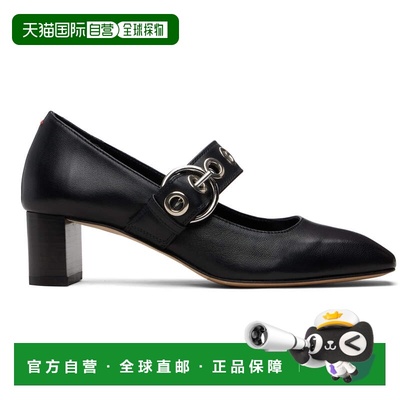 香港直邮aeyde 女士 黑色 Lina Eyelet 玛丽珍鞋 A11PU0661001001