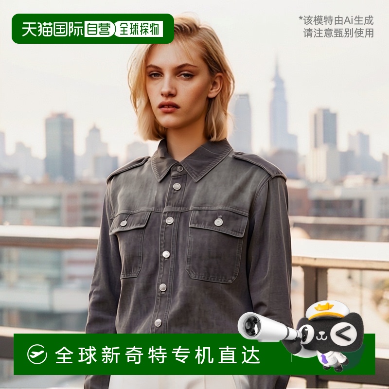 1h可退 香港直邮MICHAEL KORS 女士衬衫 MF440QFGNH018CHARCOALWA