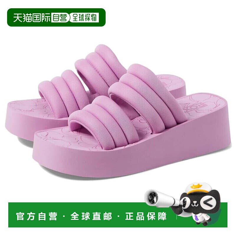 自营Roxy全管状厚底凉鞋女款粉色拖鞋HTAT1211-粉色 美国奥莱直发