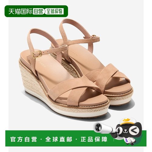 日本直邮COLE HAAN 云菲尔德银色坡跟厚底凉鞋 女款 [CO1659BW011