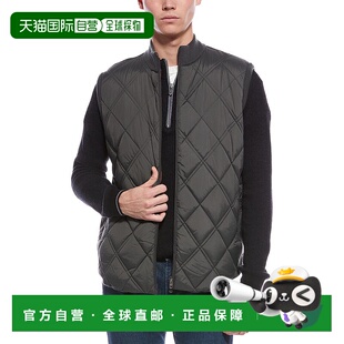 自营raffi拉菲绗缝前羊毛混纺背心 美国奥莱直发 棕色