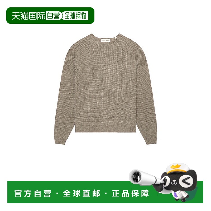1h可退 香港直邮潮奢 Essentials 男士 华夫格长袖圆领毛衣 192SP