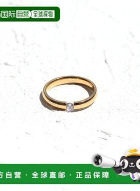 日本直邮florge 一粒锆石钻石不锈钢戒指 20号 [FL8218DW05427]