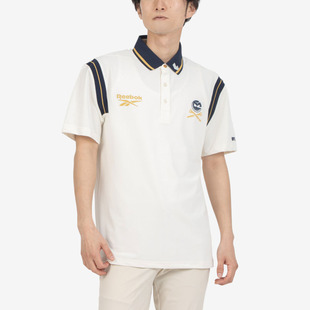 大学 RGMS26101 衫 粉笔白 Polo 日本直邮Reebok