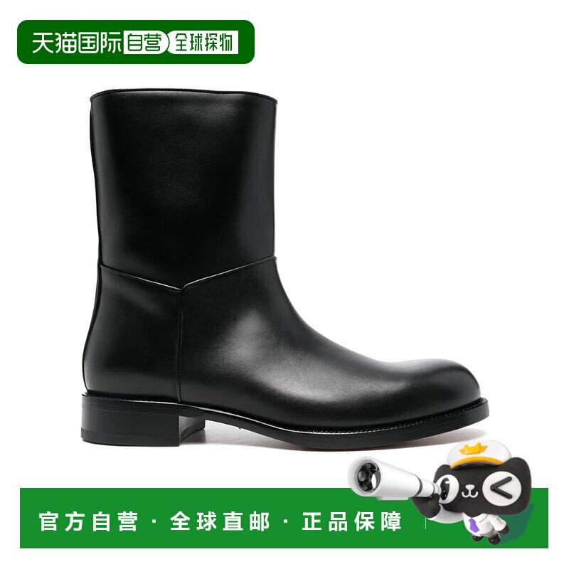 香港直邮THE ROW 男士靴子 F2065L58BLK SS2025 黑色 圆头短筒靴