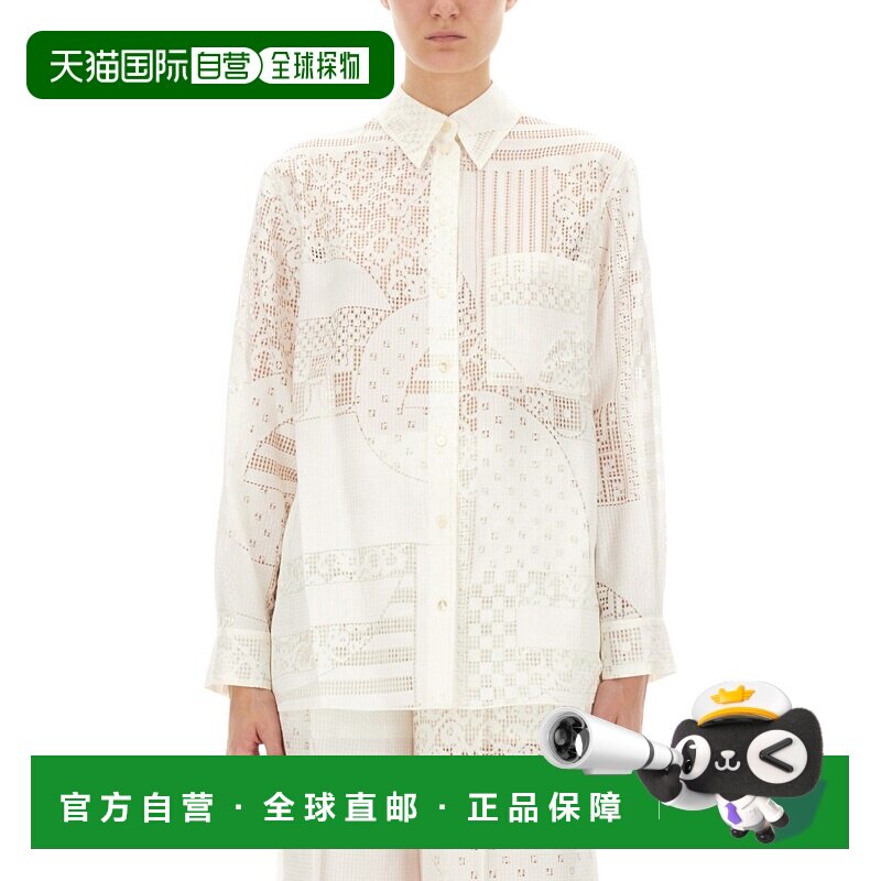 香港直邮FENDI 女士衬衫 FS8274AUJXF0ZNM AW2025 米白色 - 天猫国际全球探物出品