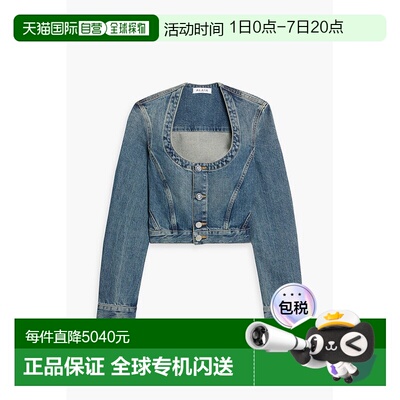 1h可退 香港直邮alaia 女士 长袖牛仔外套 AA9V03645T536