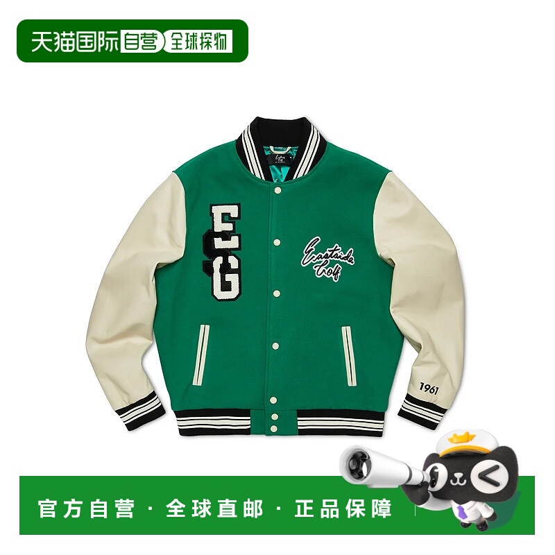 1h可退 日本直邮Eastside Golf 男装 羊皮拼接 复古运动夹克 J902