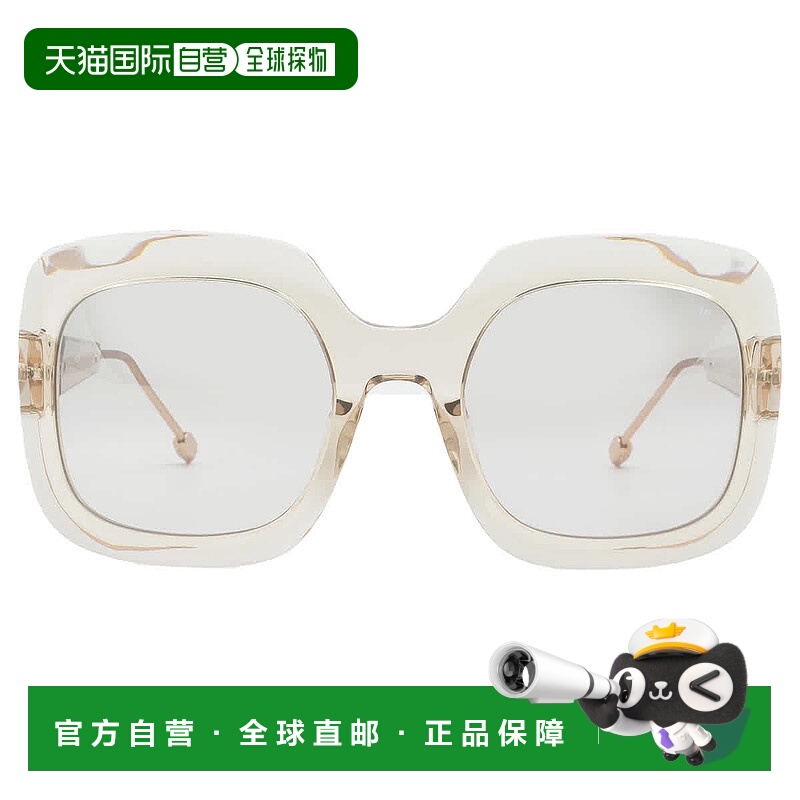 自营Philipp Plein Light Brown Gradient Square Ladies Sunglas