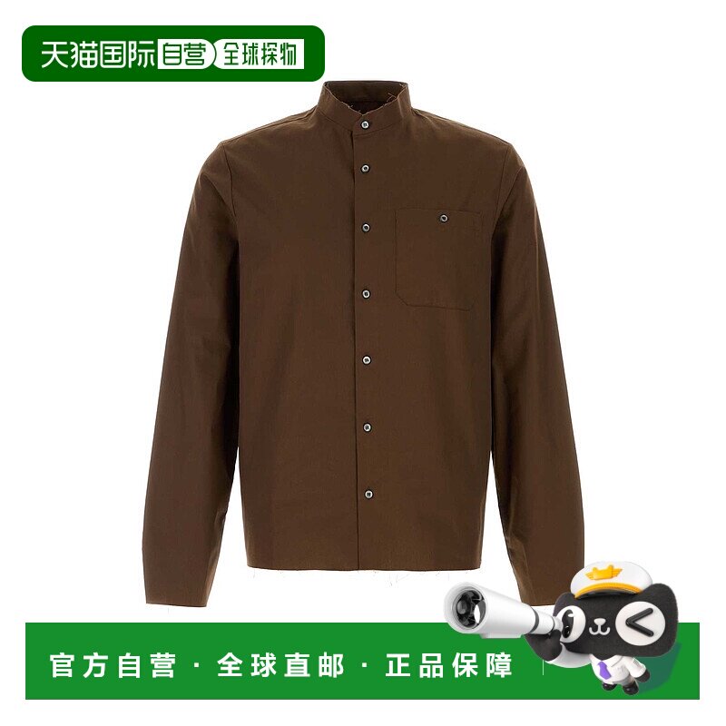 香港直邮PRADA 男士衬衫 UCN641SWMO17DGF0324 SS2026 棕色