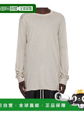 香港直邮RICK OWENS 男士T恤 RU02E1266UC08 AW2025 灰色 长袖T