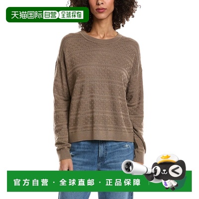 自营Splendid Georgie Pointelle Cashmere-Blend Sweater - brow