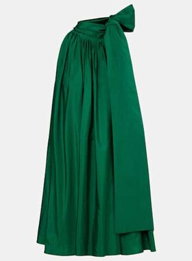 潮奢 MaxMara 麦斯玛拉 女士 Beber 挂脖塔夫绸迷你连衣裙