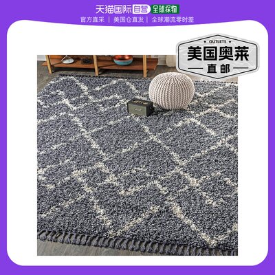 jonathan yMercer Shag Plush Tassel Moroccan Tribal Geometric