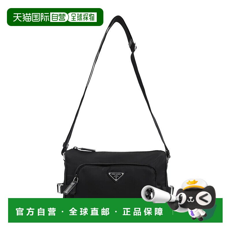 香港直邮PRADA 男士单肩包 2VH192VOOO2DMG0002 AW2025 黑色