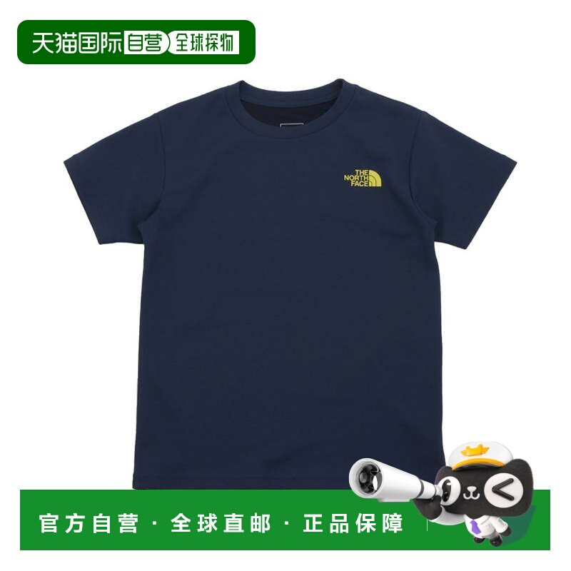 日本直邮TNF 儿童户外短袖T恤 都市蓝 NTJ12637速干北面图片