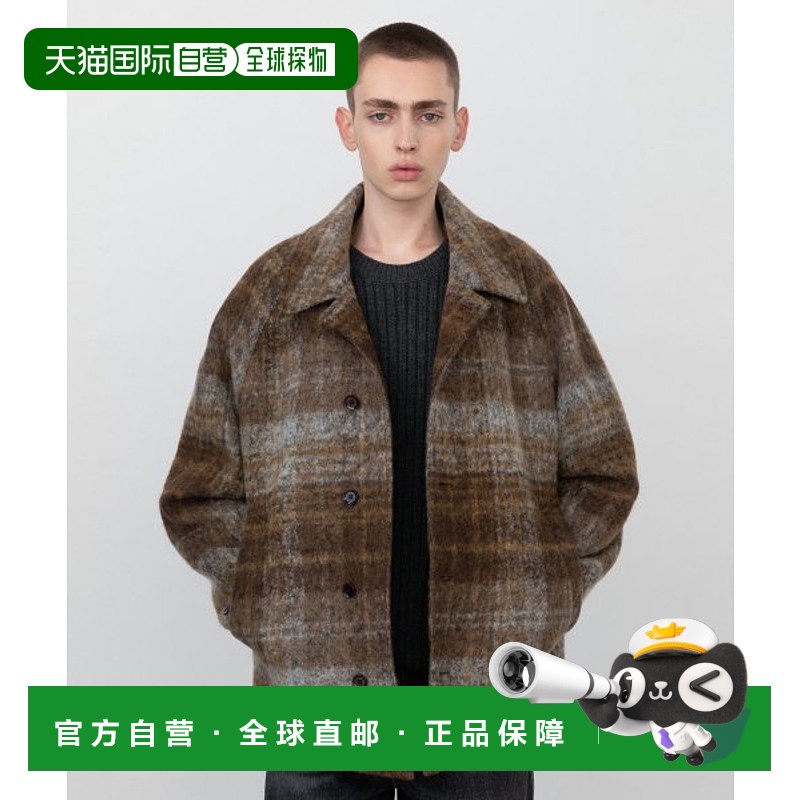 韩国直邮INSILENCE设计师款通用日常休闲宽松时尚大衣IM2B4CT31BR