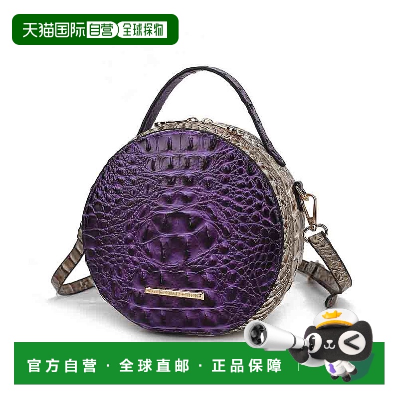 自营 mia k collectionYnnari Women Crossbody Croc-Embossed Ro