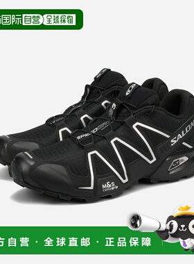 日本直邮SALOMON SPEEDCROSS 3 男士低帮运动鞋 黑色/FTW 银色/黑