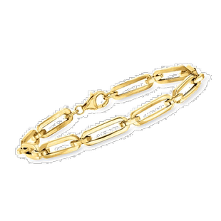 自营 Ross-Simons 意大利 14 克拉黄金回形针链式手链 - 8 英寸