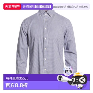 1h可退 香港直邮Tommy Hilfiger 汤米 希尔费格 男士 格纹衬衫