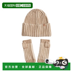 香港直邮UGG 女士帽子 103605CRMU AW2025 米白色 Set 'Chunky'