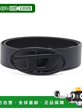 香港直邮DIESEL 男士腰带 X09812P4420H0015 CO 黑色皮带