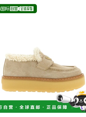 香港直邮PRADA 女士靴子 1D717NJFTFZD50F0F24 浅棕色女靴AW2025