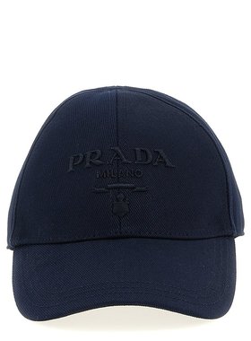 PRADA 男士帽子 2HC2742CXLF0008 CO 黑色 CAPPELLI