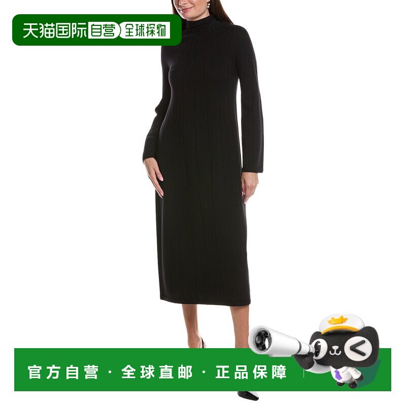 自营max mara玛克 雅可西莱针织羊毛连衣裙-黑色 美国奥莱直发图片