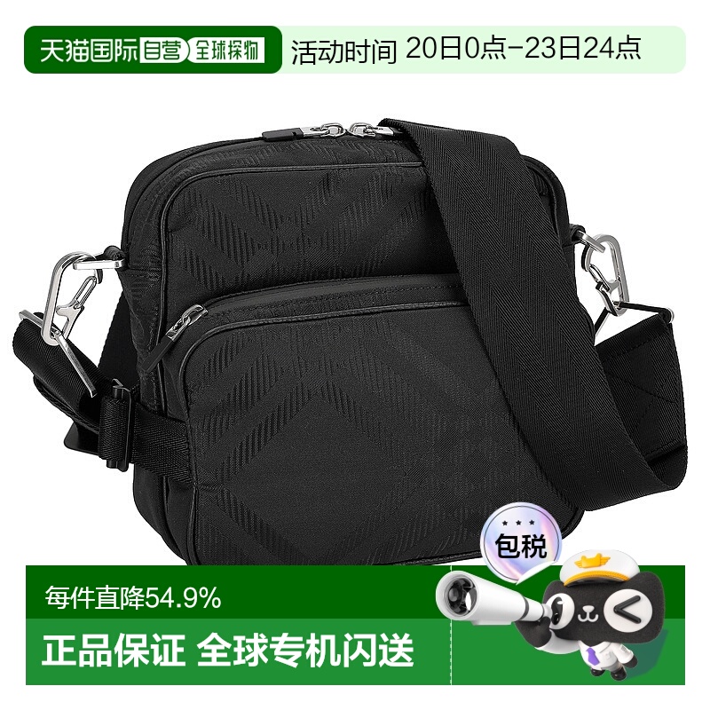 日本直邮BURBERRY博柏利单肩包经典格子男士经典大牌简约风时尚新