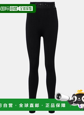 1h可退 香港直邮Alaia 女士 Vienne 高腰打底裤 black黑色 舒适时