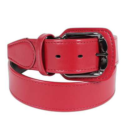 日潮跑腿MIZUNO美津浓（男款）棒球直皮带 12JYAV0462 红色