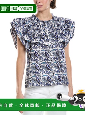 自营 Ro's Garden Denver上衣-蓝色 美国奥莱直发新款女装