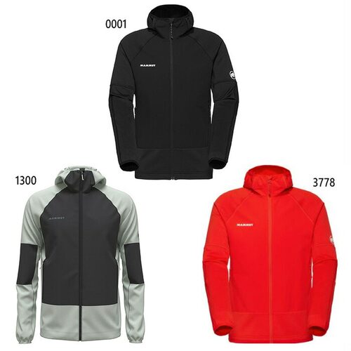 日本直邮Mammut Massone ML Hooded Jacket 户外夹克 长袖 黑色