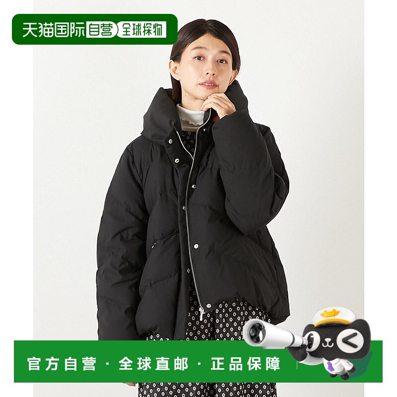 1h可退 日本直邮MELROSE claire 女士宽松羽绒外套 半拉链高领设