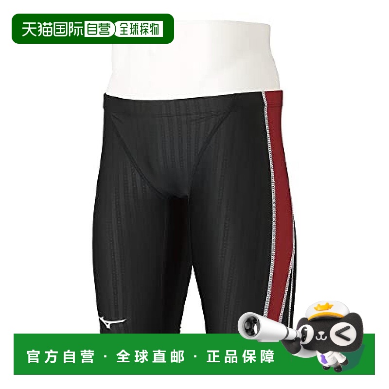 【日本直邮】Mizuno美津浓男式泳裤FINA认证XS红黑 N2MB1024泳装