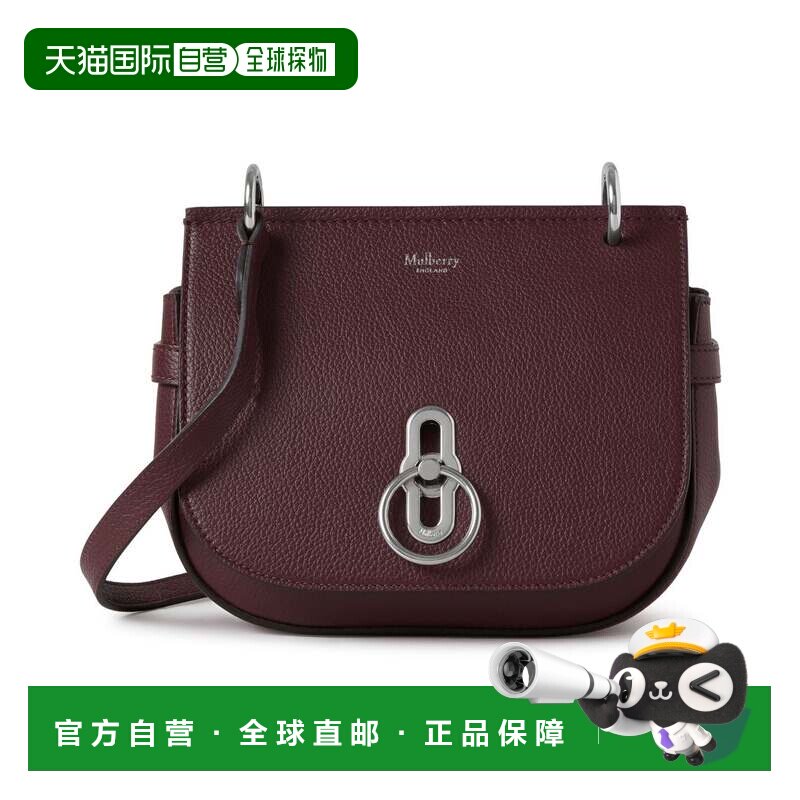自营mulberryAmberley小挎包-黑樱桃 美国奥莱直发斜挎包单肩包