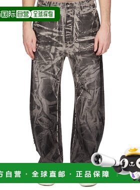 香港直邮RICK OWENS 男士休闲裤 DU02E7351DWF59 AW2025 灰色