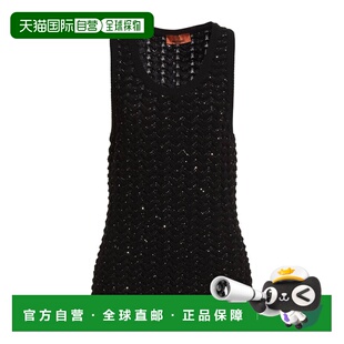 1h可退 香港直邮MISSONI 米索尼 女士 上衣 black黑色 舒适时尚